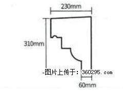 产品分解图型 - 檐口线，型号：SX311-YK-3，规格：230x310mm(3) - 伊春三象EPS建材 yich.sx311.cc